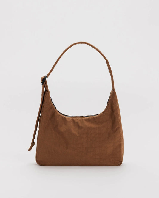 Baggu | Mini Nylon Shoulder Bag - Brown