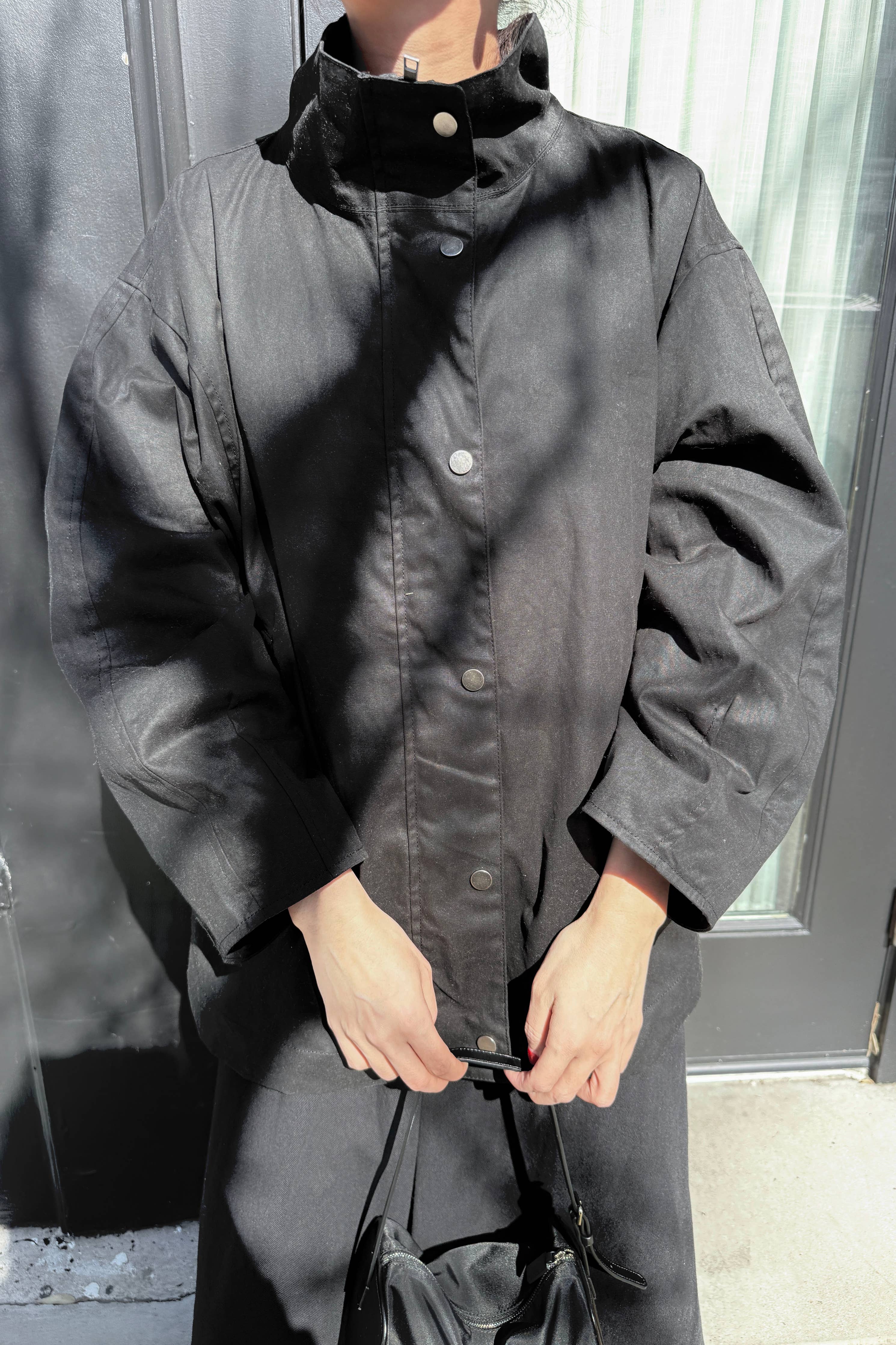 Le Bon Shoppe | Blair Waxed Cotton Jacket - Black