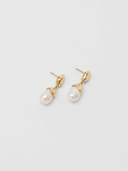Wolf Circus | Pearl Drop Earring in Gold