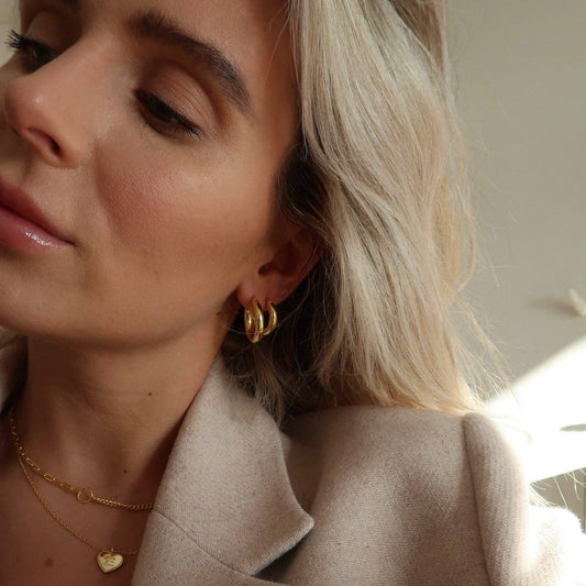 Love Local Jewelry | Blair Chunky Chunky Hoops 2.2cm - Gold or Silver