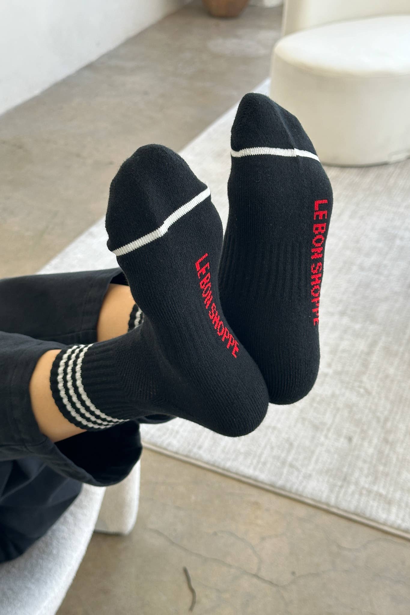 Le Bon Shoppe | Girlfriend Socks - Black