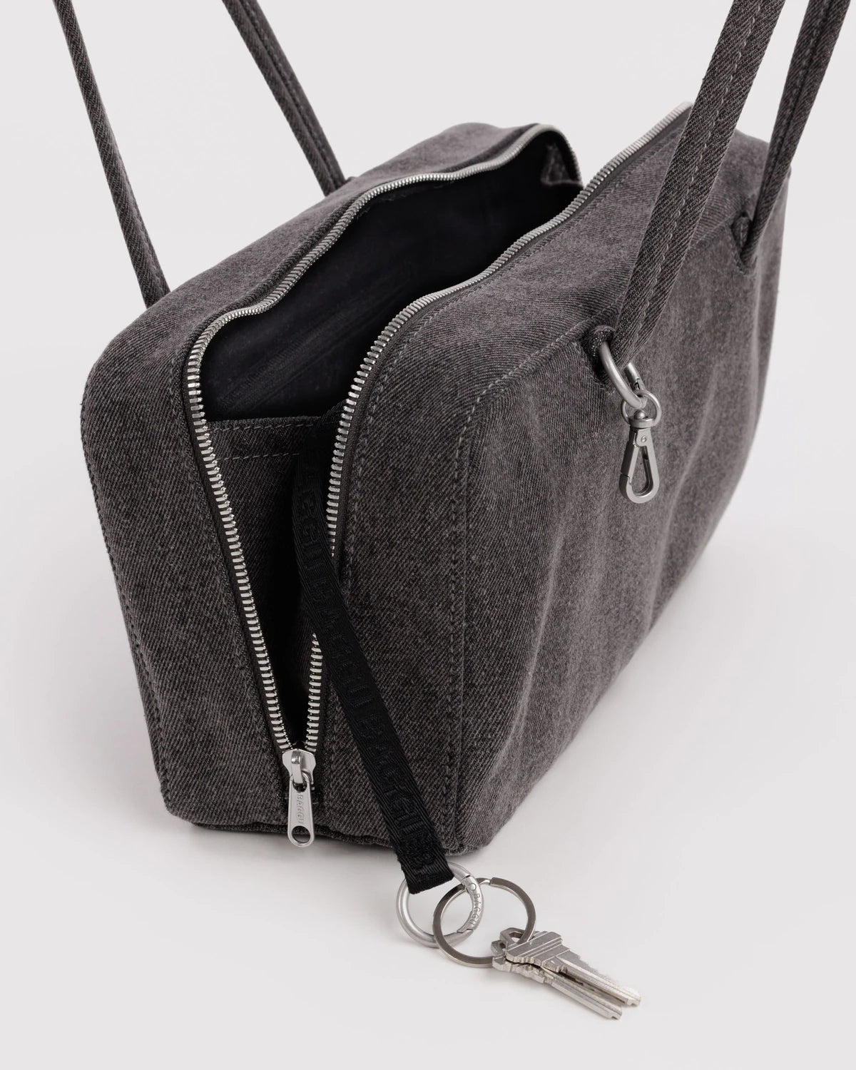 Baggu | Denim Bowler Bag - Washed Black Denim