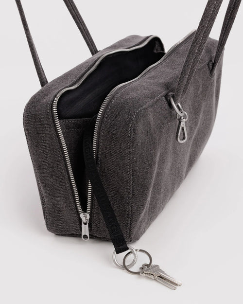 Baggu | Denim Bowler Bag - Washed Black Denim