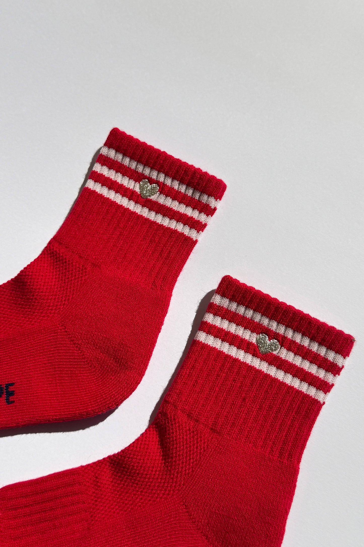 Le Bon Shoppe | Embroidered Girlfriend Socks - Scarlet