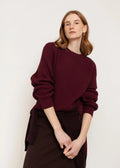 Paper Label | Avery Crew Neck Sweater - Fig