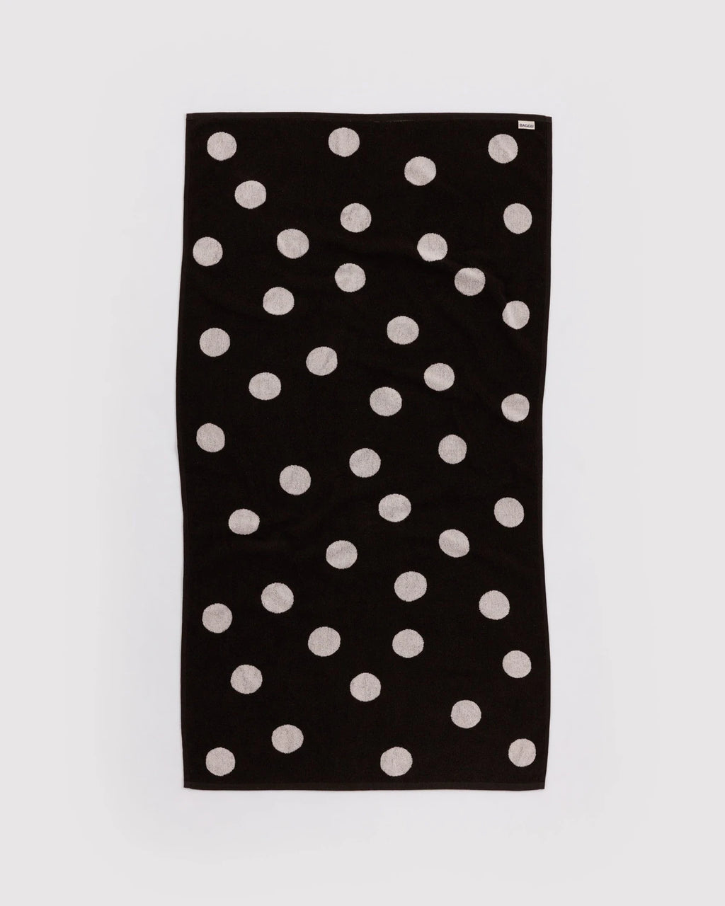 Baggu | Bath Towel - Cream and Black Polka Dot