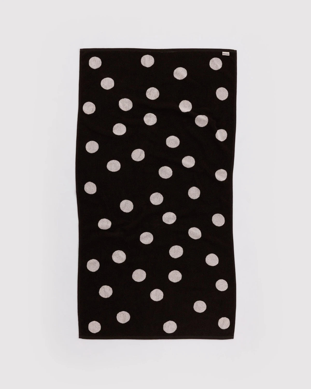 Baggu | Bath Towel - Cream and Black Polka Dot