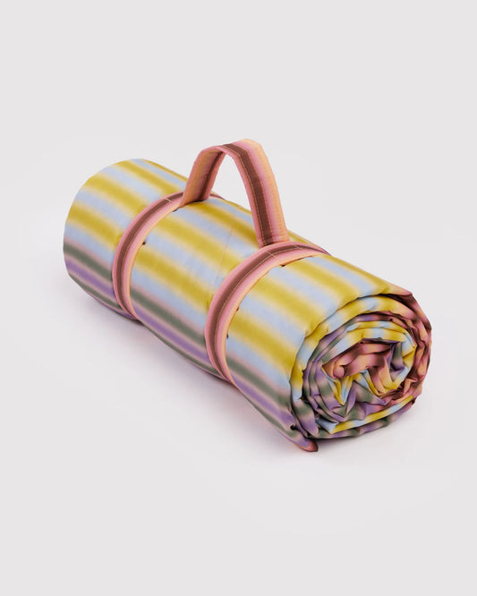 Baggu | Puffy Picnic Blanket - Gradient Stripe Multi
