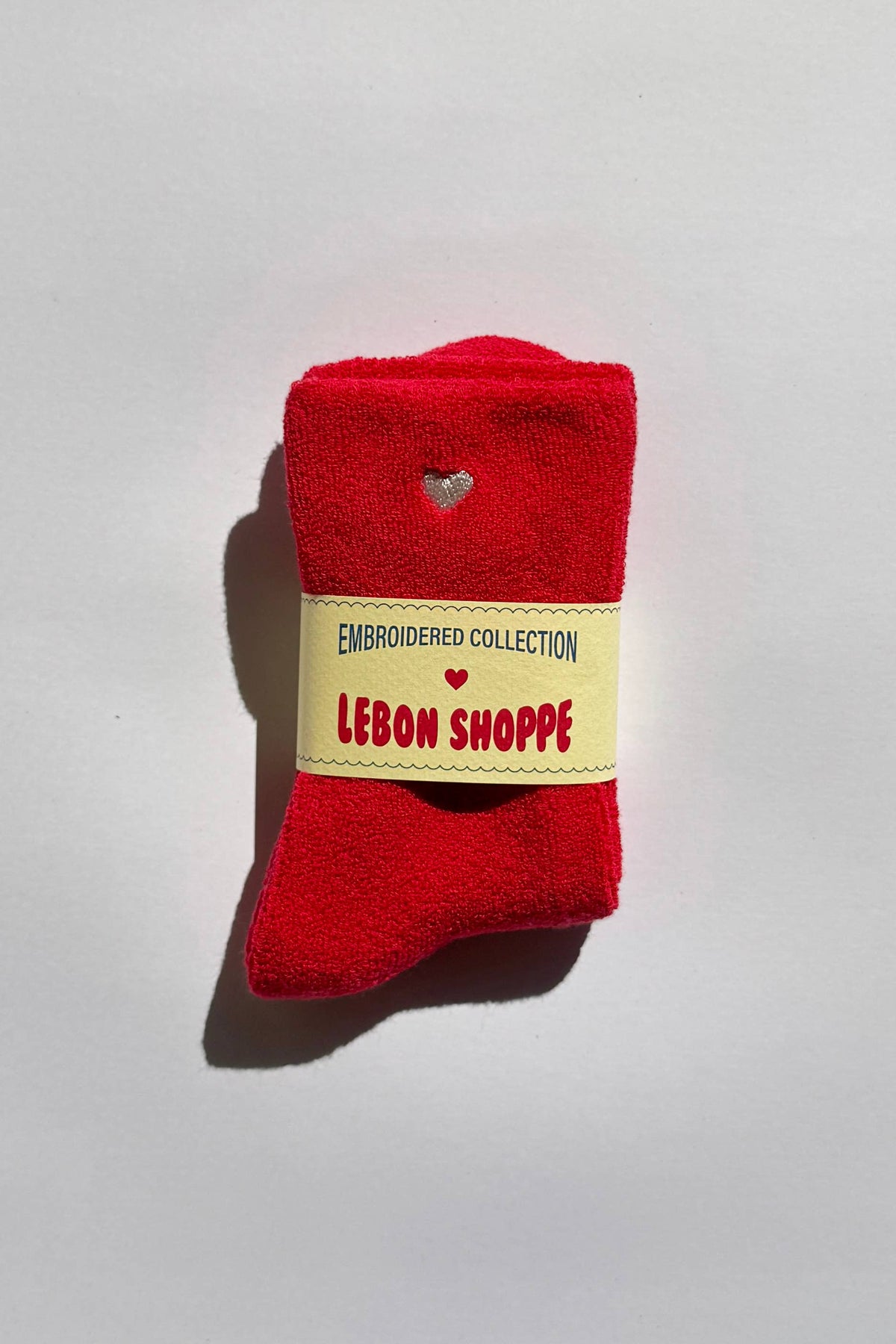 Le Bon Shoppe | Embroidered Cloud Socks - Red