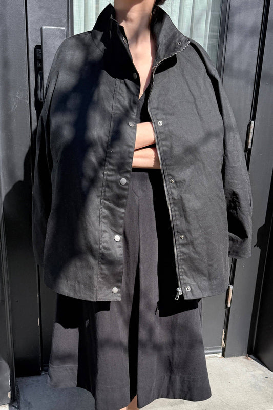 Le Bon Shoppe | Blair Waxed Cotton Jacket - Black
