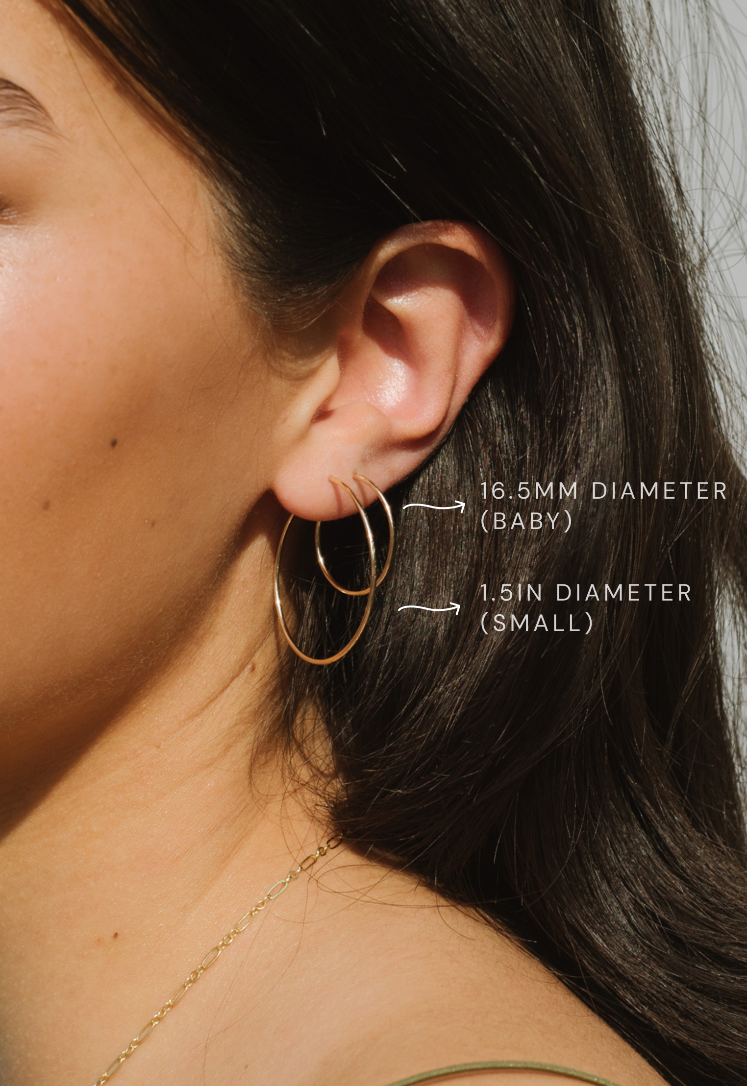 Kara Yoo | Pull-Me-Through Baby Hoops - Gold