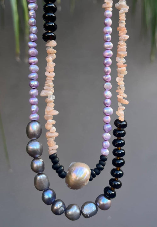 Heather Kahn | Mocha Pearl Doublet Necklace