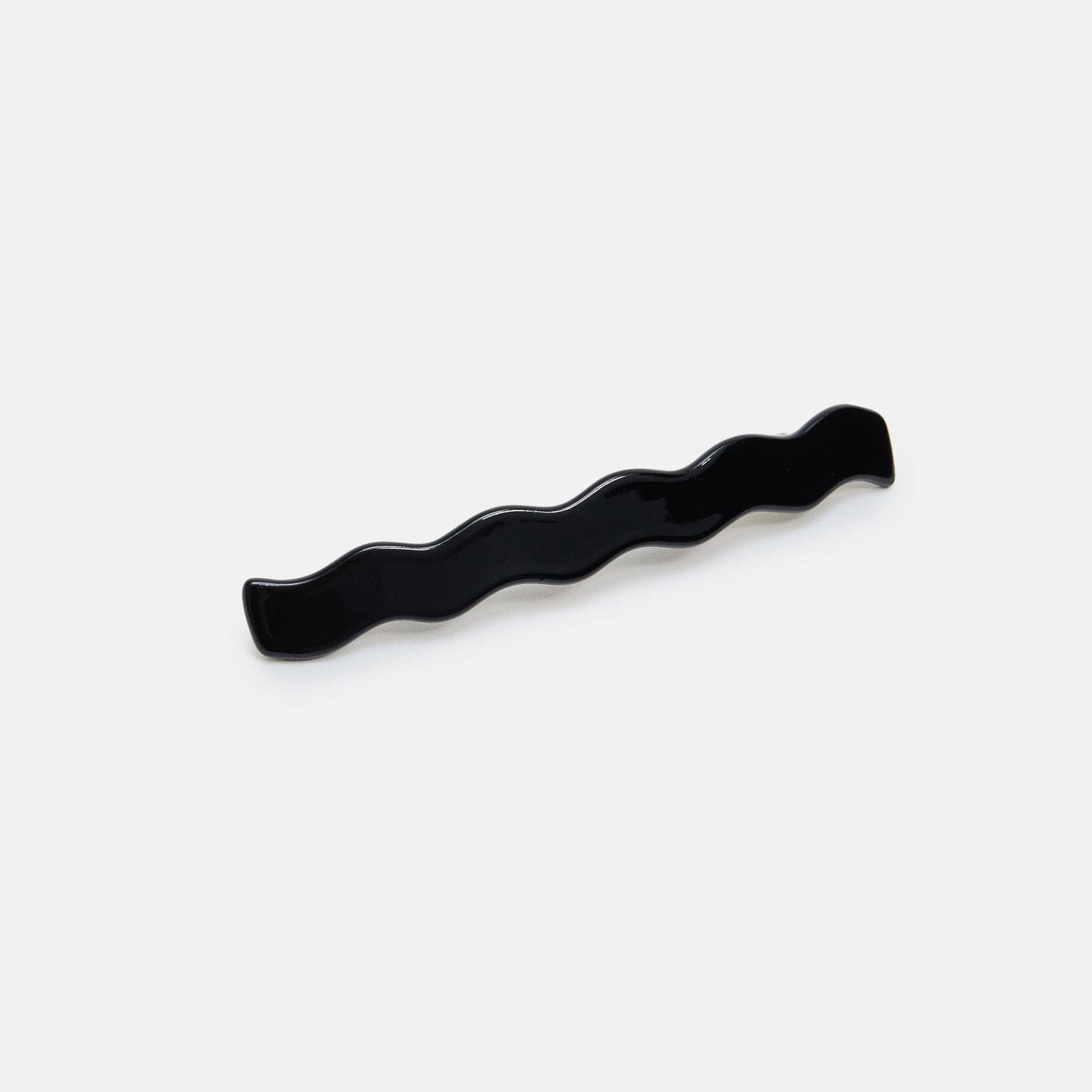 Chunks | Skinny Wave Barrette - Black