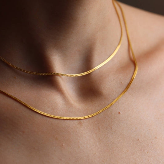 Token Jewelry | Classic Herringbone Chain - 16"