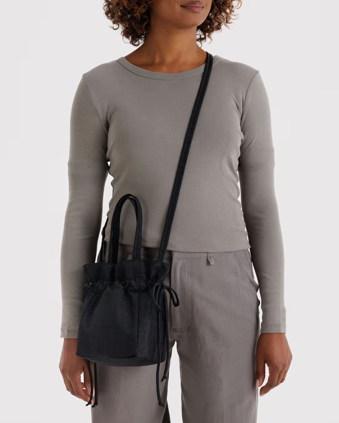 Baggu | Nylon Drawstring Bag - Black