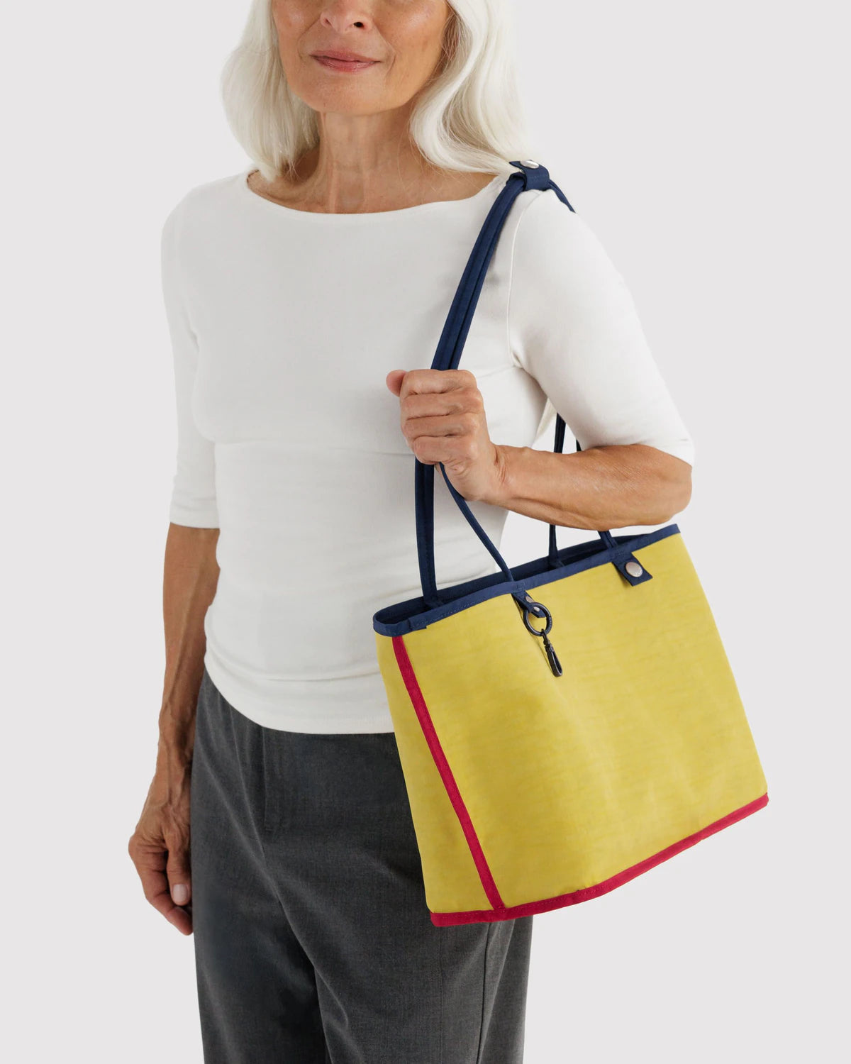 Baggu | Medium Nylon Reversible Tote - Navy Mix