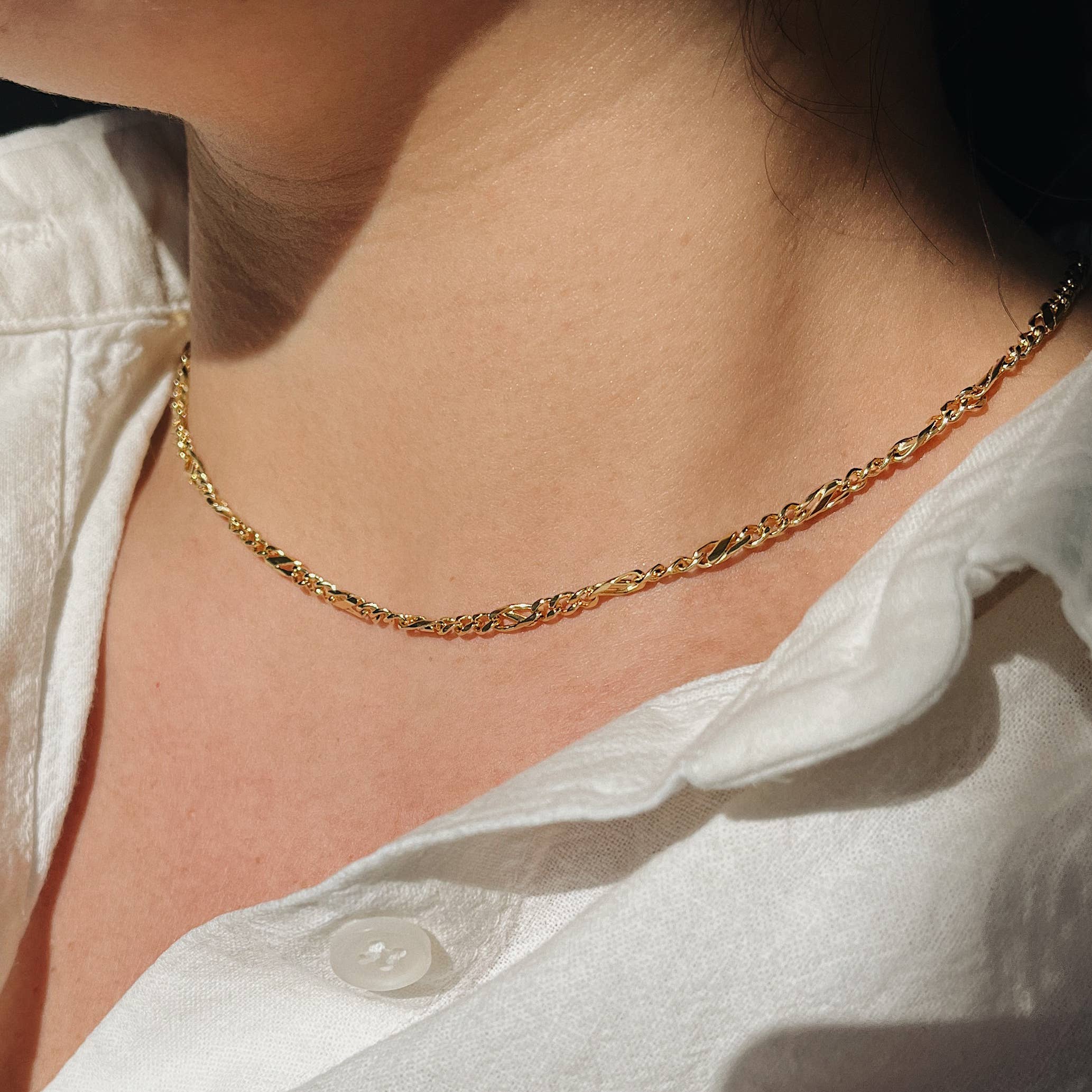 Kara Yoo | Thin Sevilla Necklace - Gold