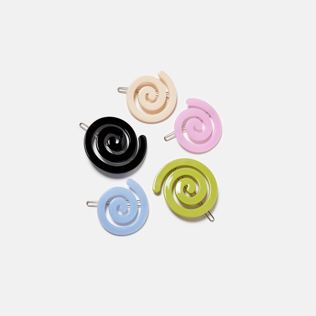 Chunks | Spiral Clip - Black