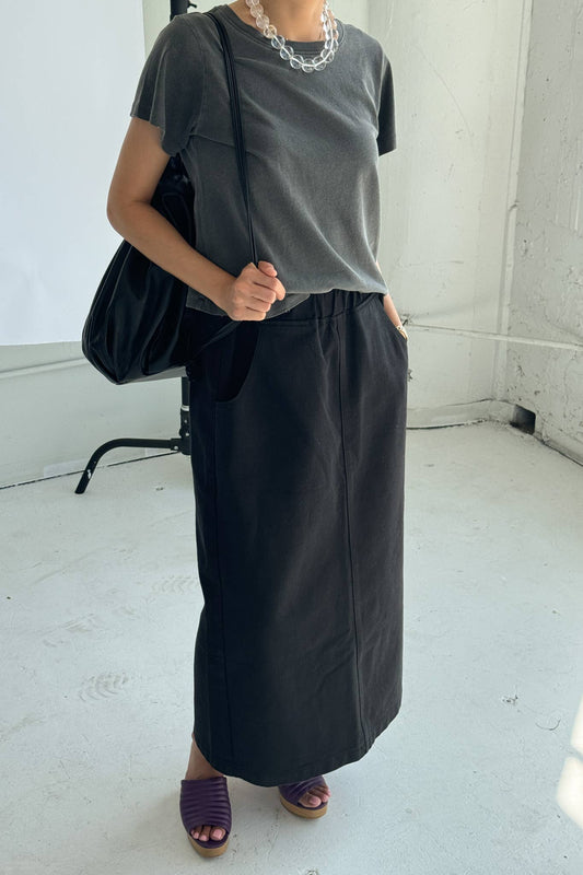 Le Bon Shoppe | Long City Skirt - Black