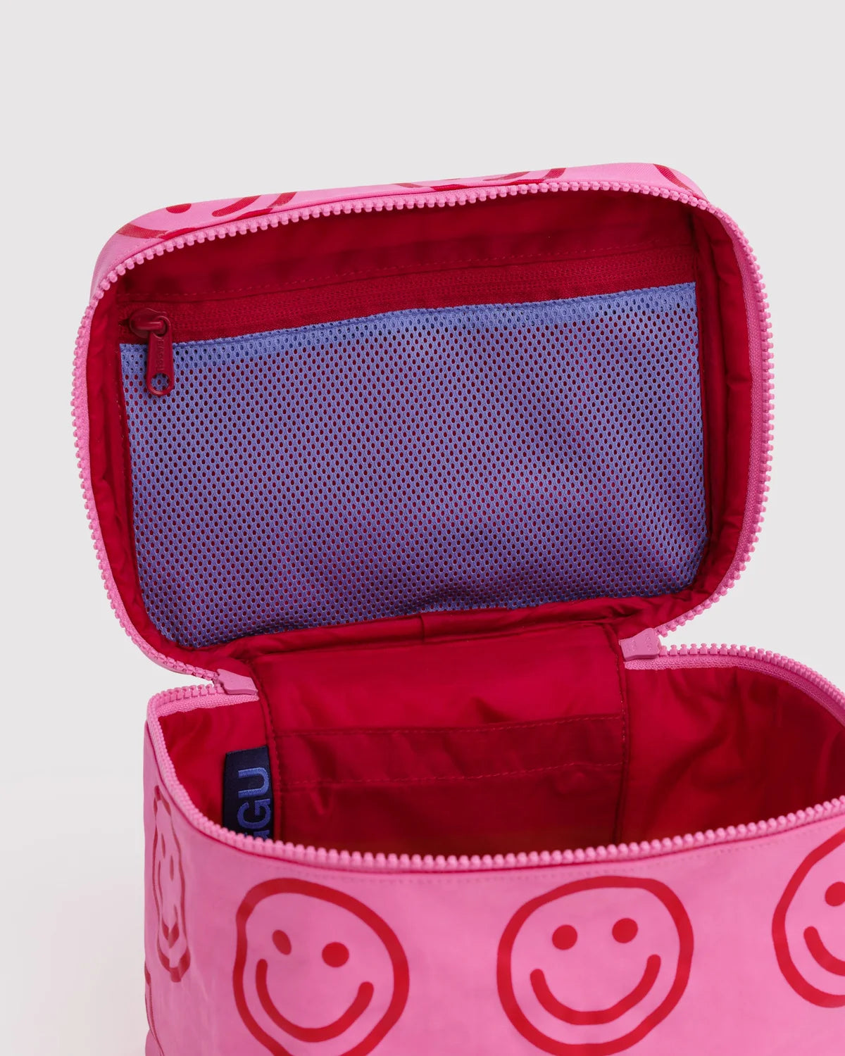 Baggu | Large Cosmetic Case -  Azalea Pink Happy