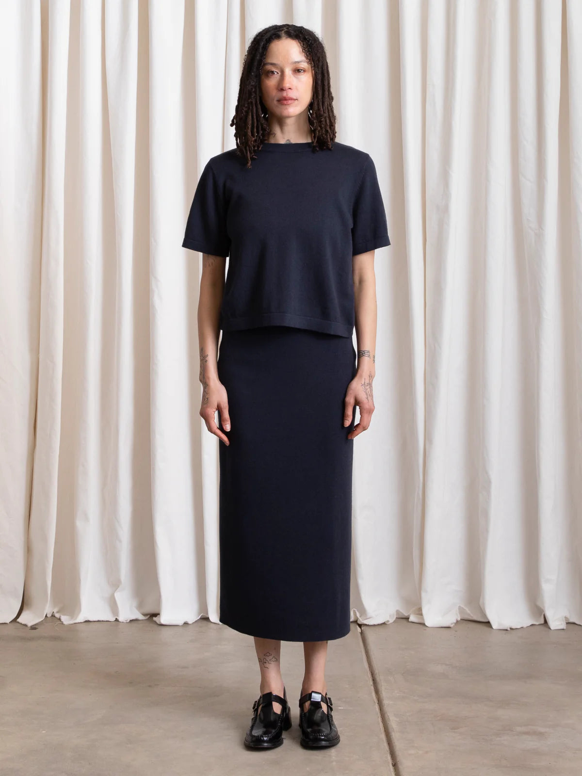 Ali Golden | Thick Knit Pencil Skirt