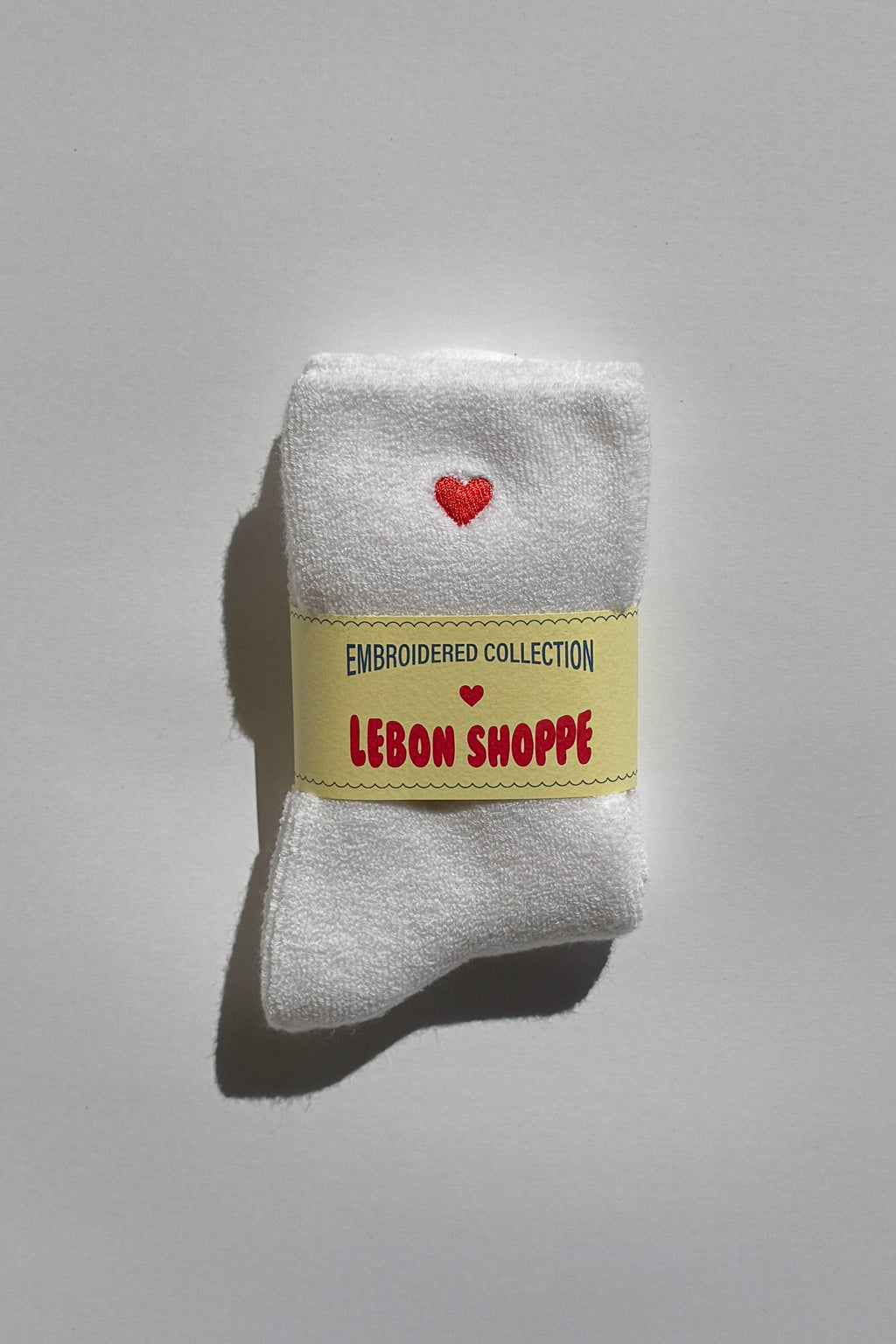 Le Bon Shoppe | Embroidered Cloud Socks - White