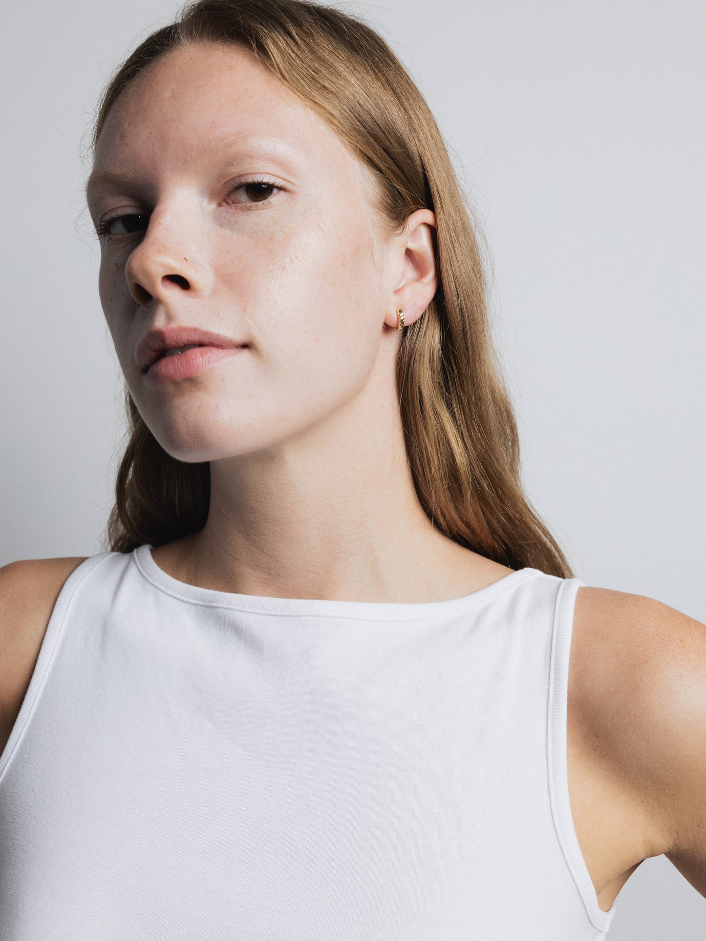 Wolf Circus | Organic Huggie Hoops in Gold