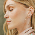 Token Jewelry | Organic Hoops - 14k Rose Gold Fill / Large