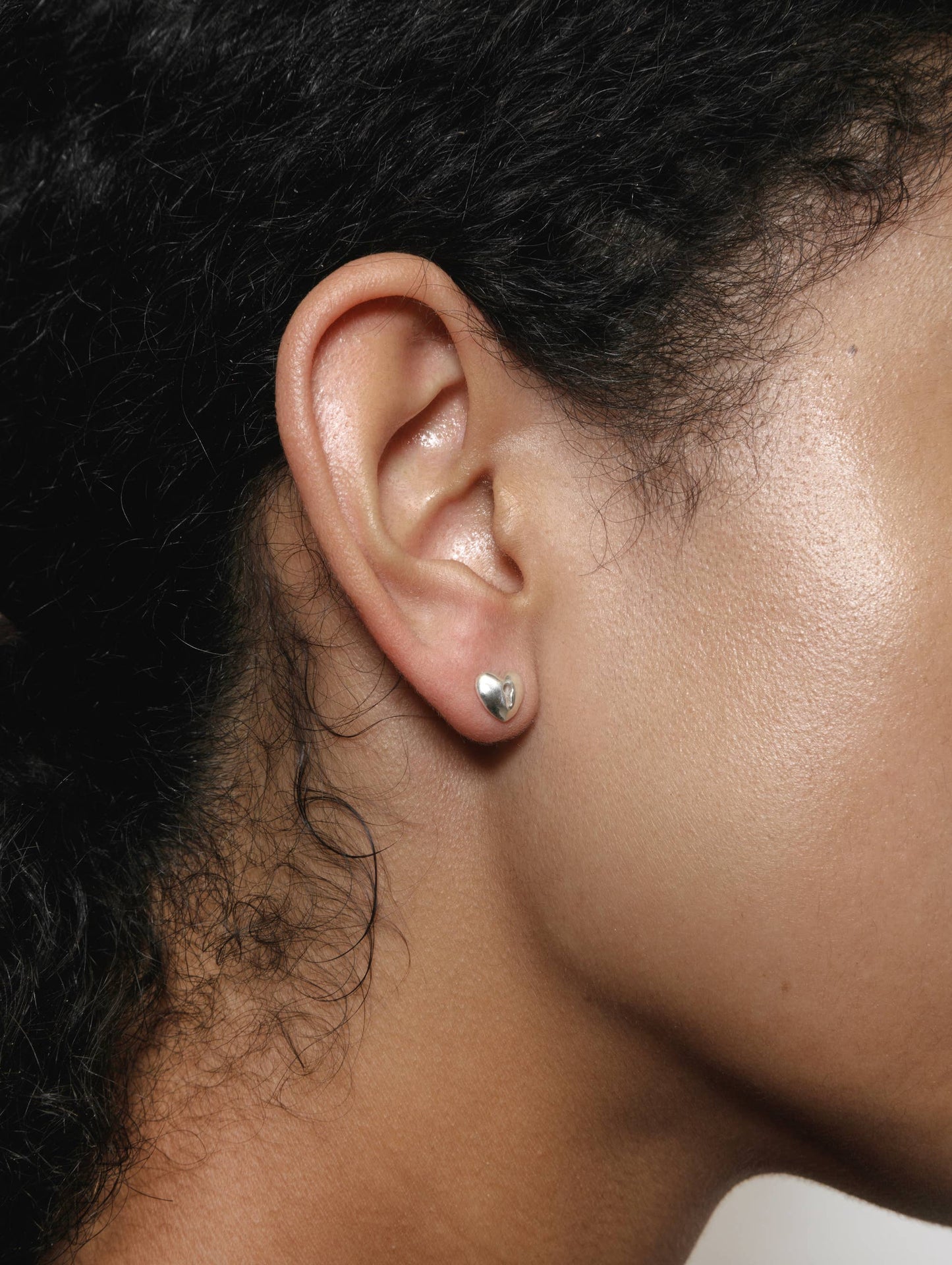 Wolf Circus | Heart Lock Studs in Sterling Silver