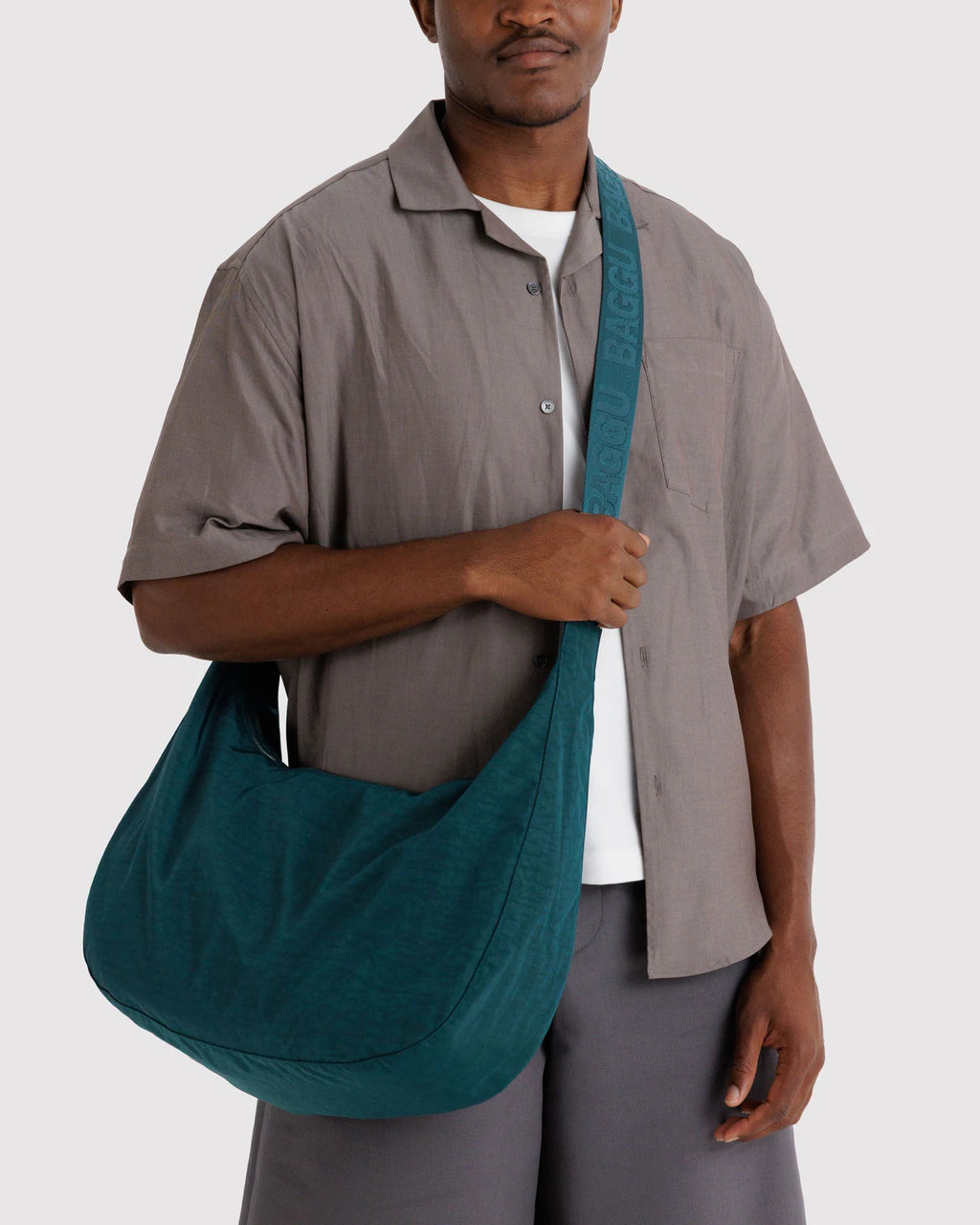 Baggu | Large Nylon Crescent Bag - Deep Sea