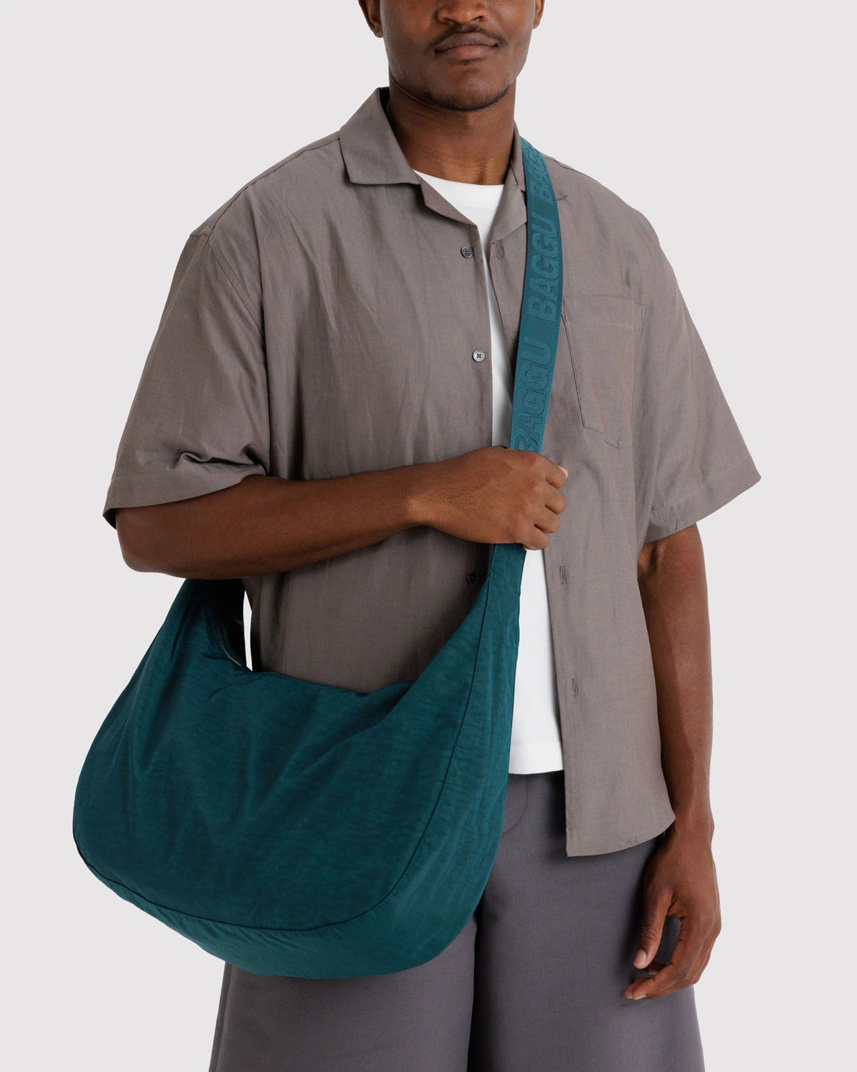Baggu | Large Nylon Crescent Bag - Deep Sea