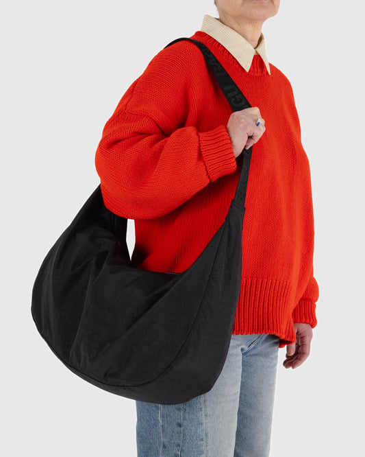 Baggu | Large Nylon Crescent Bag - Black