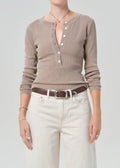 Citizens of Humanity | Nali Short Sleeve Henley - Sandatlas