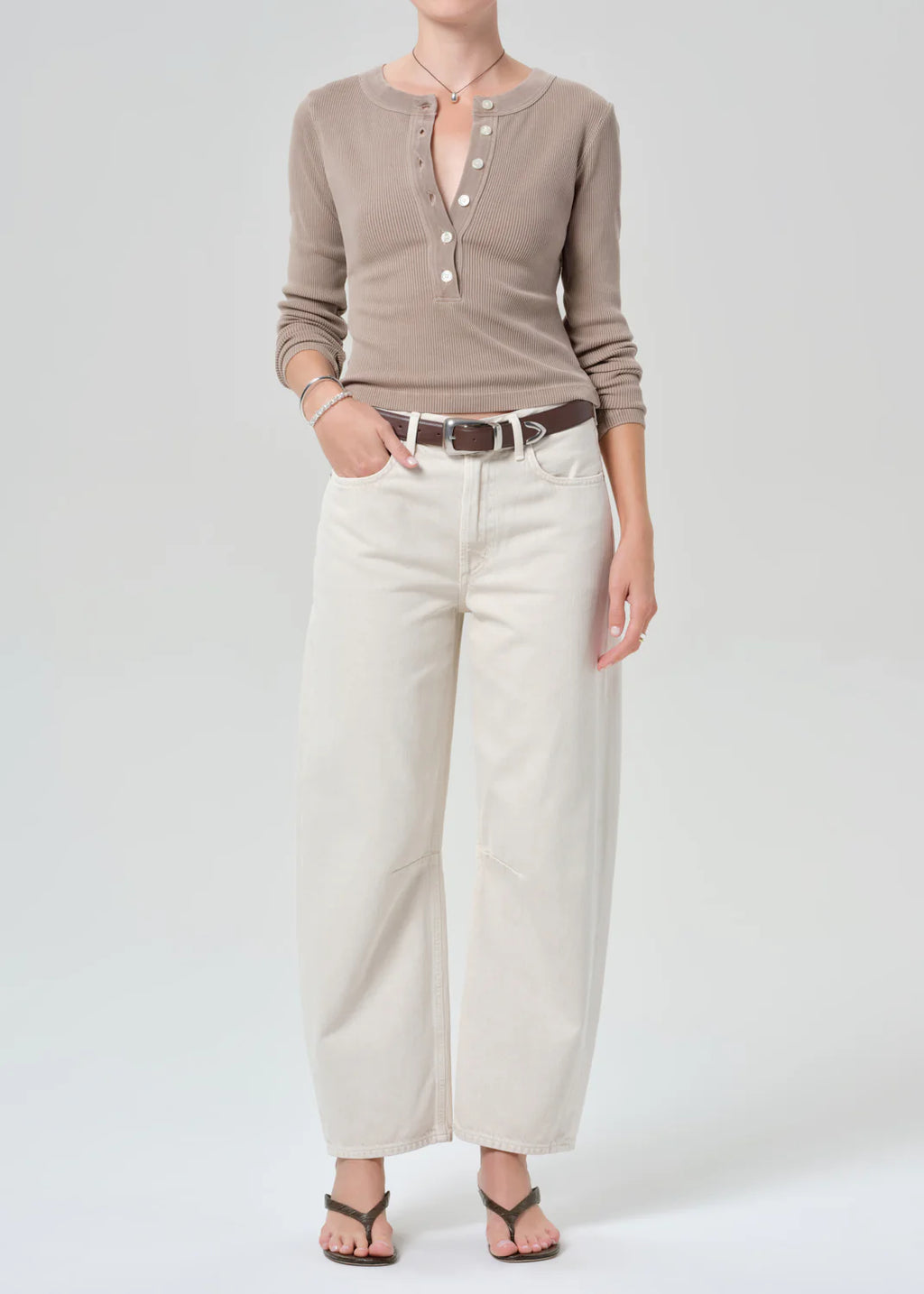Citizens of Humanity | Nali Short Sleeve Henley - Sandatlas