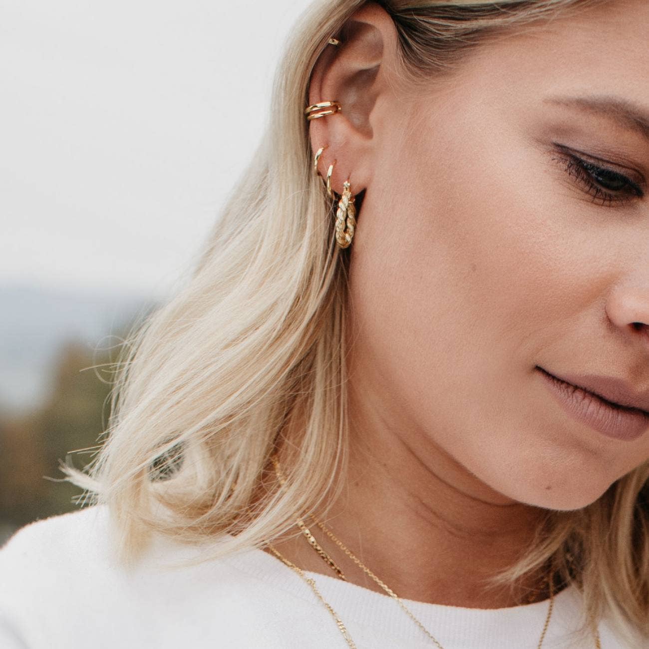 Love Local | Mia 13mm Hoops - Silver