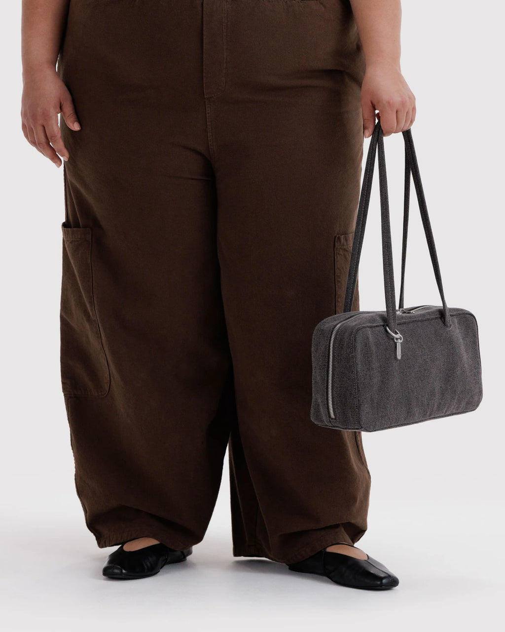 Baggu | Denim Bowler Bag - Washed Black Denim