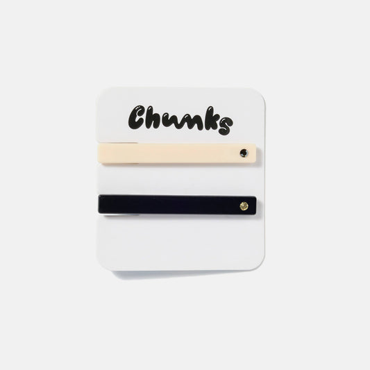 CHUNKS | Allie Clips - Cream + Black