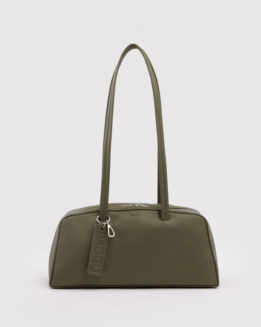 Baggu | Recycled Leather Bowler Bag - Loden