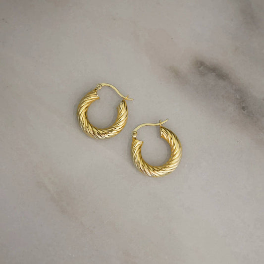 Love Local Jewelry | Nira Hoops 2 CM - Gold