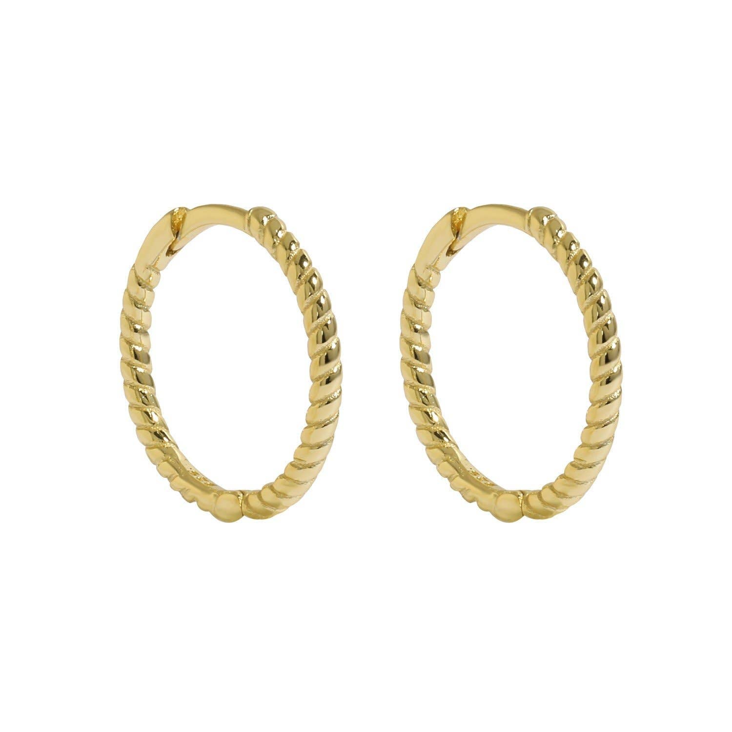 Love Local Jewelry | Malea Hoops 15mm - Gold
