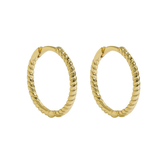 Love Local Jewelry | Malea Hoops 15mm - Gold