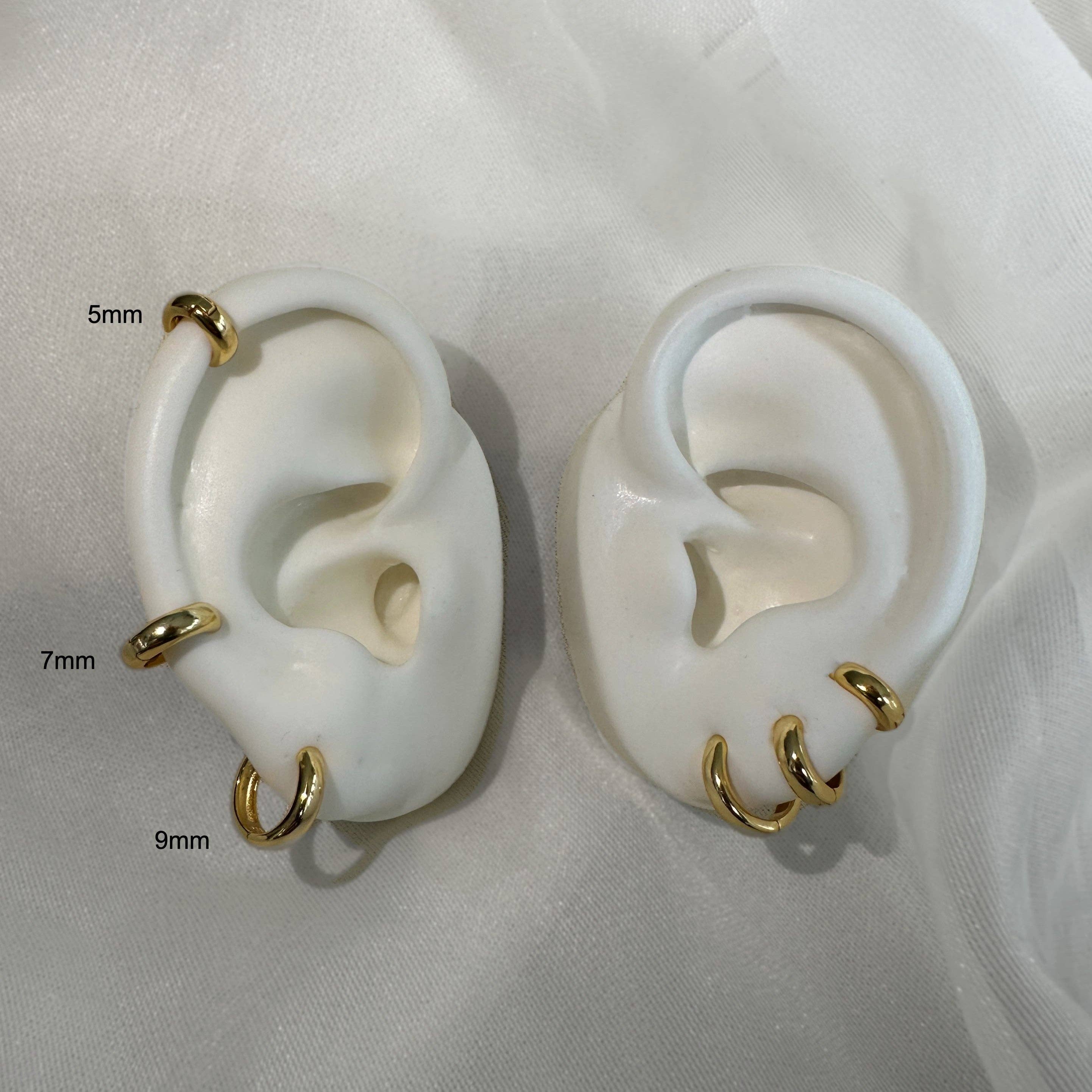 Love Local Jewelry | Mia Bold Hoops 7mm - Gold