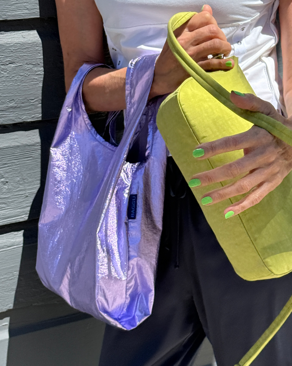Baggu | Baby Baggu Shopping Tote - Lavender Metallic