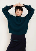 Paper Label | Avery Crew Neck Sweater - Teal