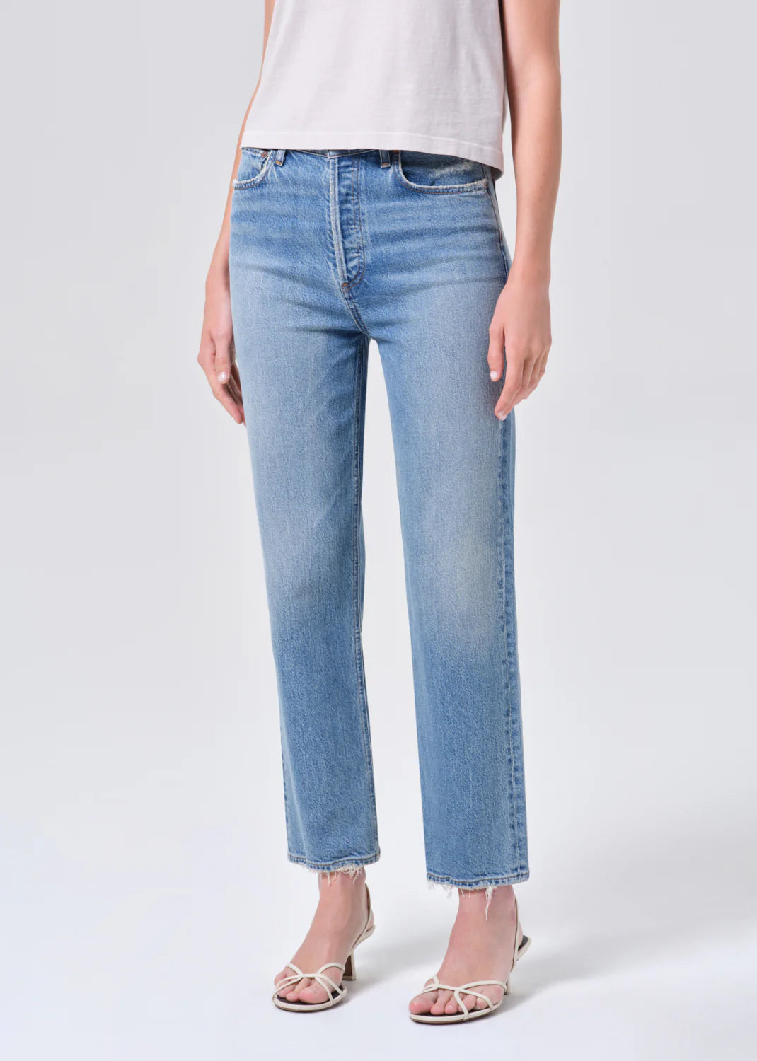 AGOLDE | 90's Pinch Waist Crop - Renew