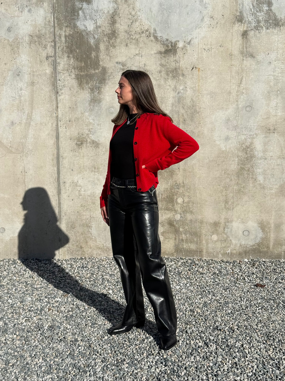 Naïf | Shelly Wool Cardigan - Red
