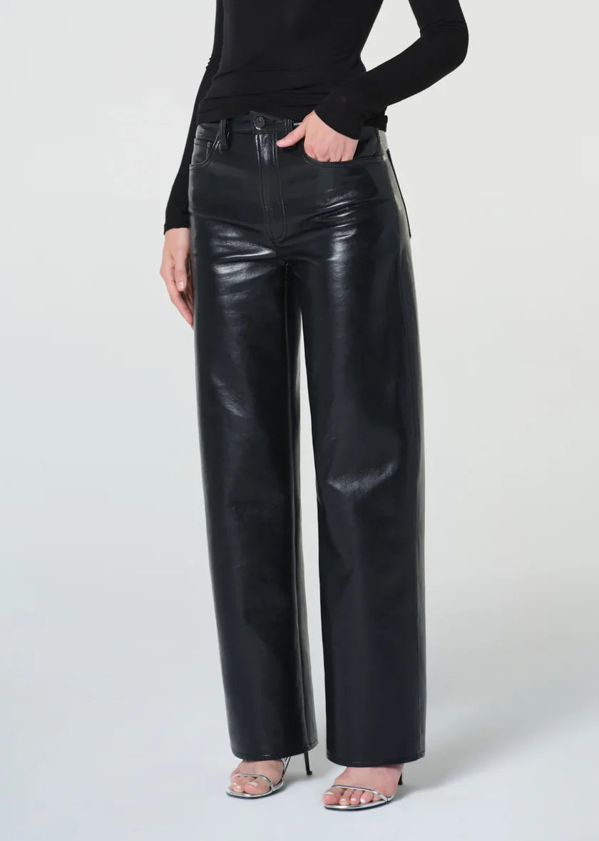 AGOLDE | Arc Jean 32" - Detox Black Leather