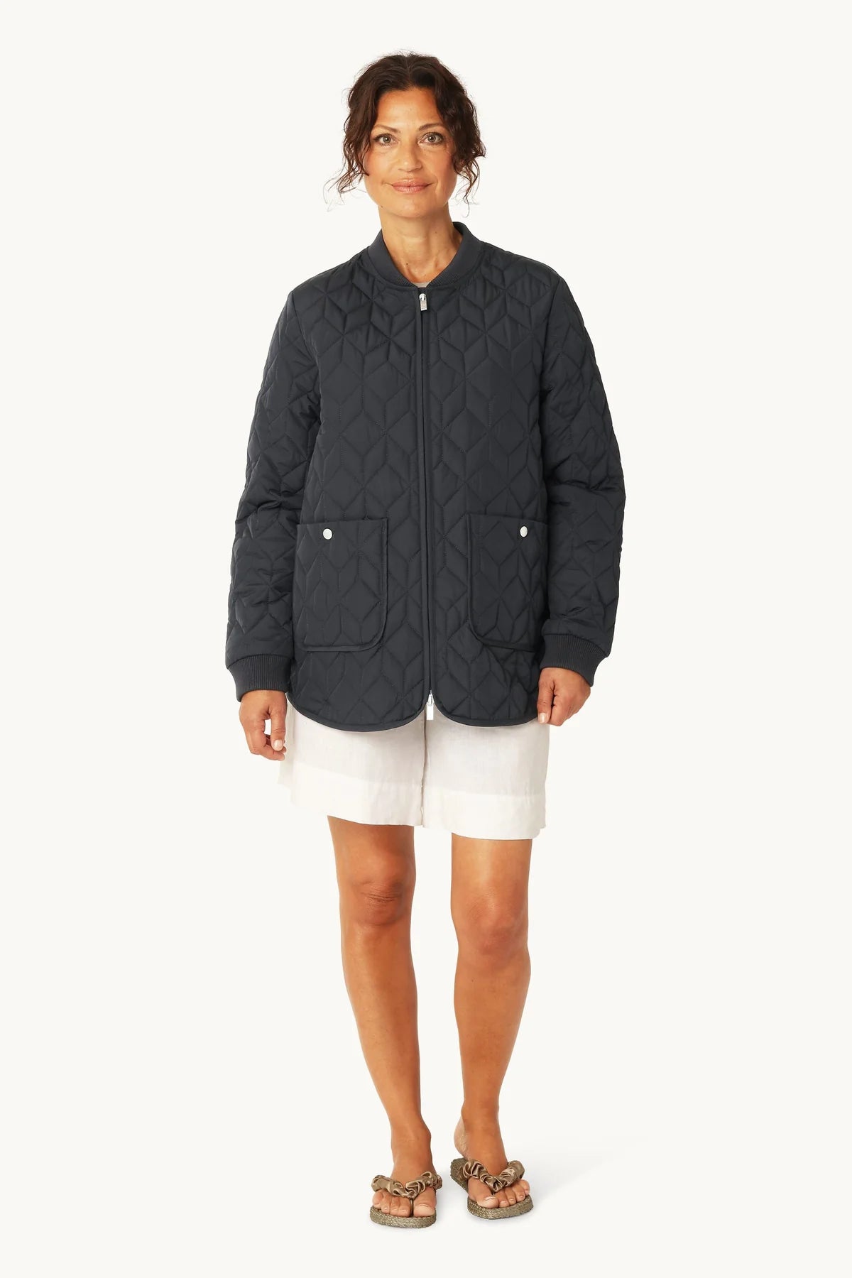 Ilse Jacobsen | Quilted Jacket - Dark Indigo