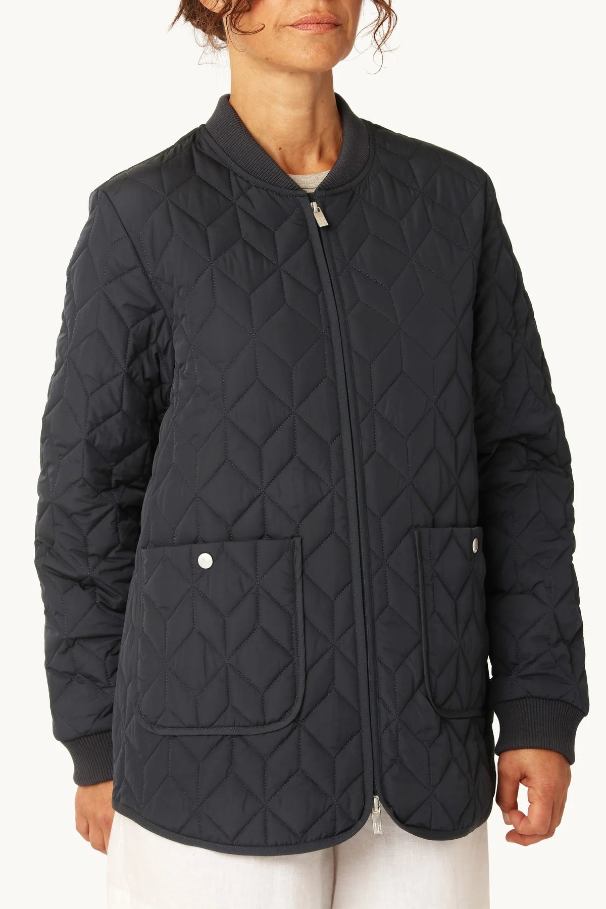 Ilse Jacobsen | Quilted Jacket - Dark Indigo