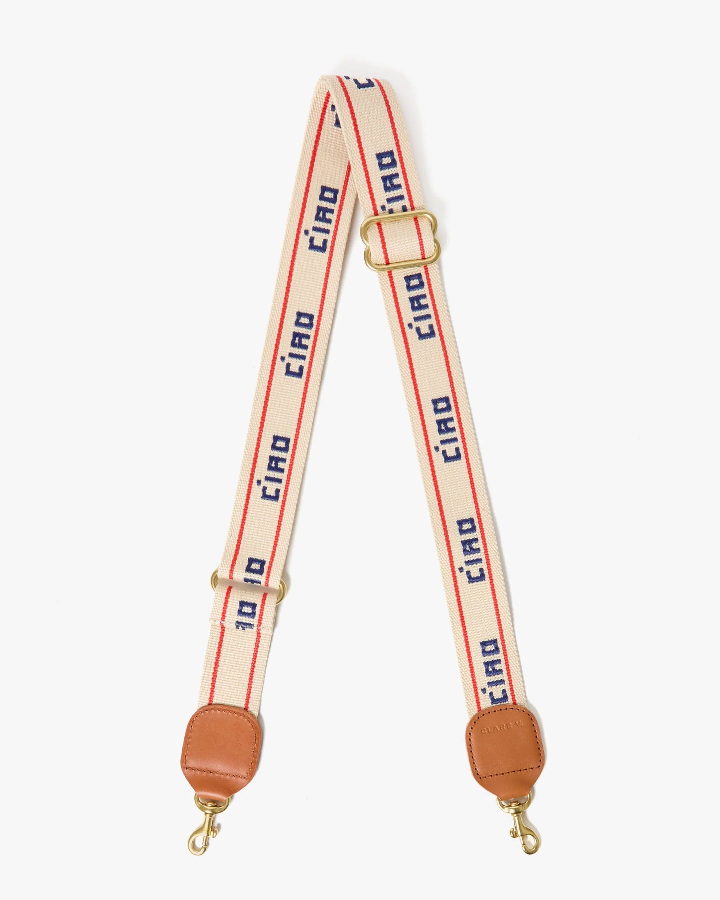 Clare V | Adjustable Crossbody Strap - Ciao w/ Double Stripe